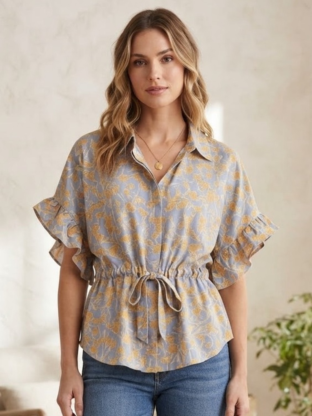 Bishop + Young Floral Print Women's Top